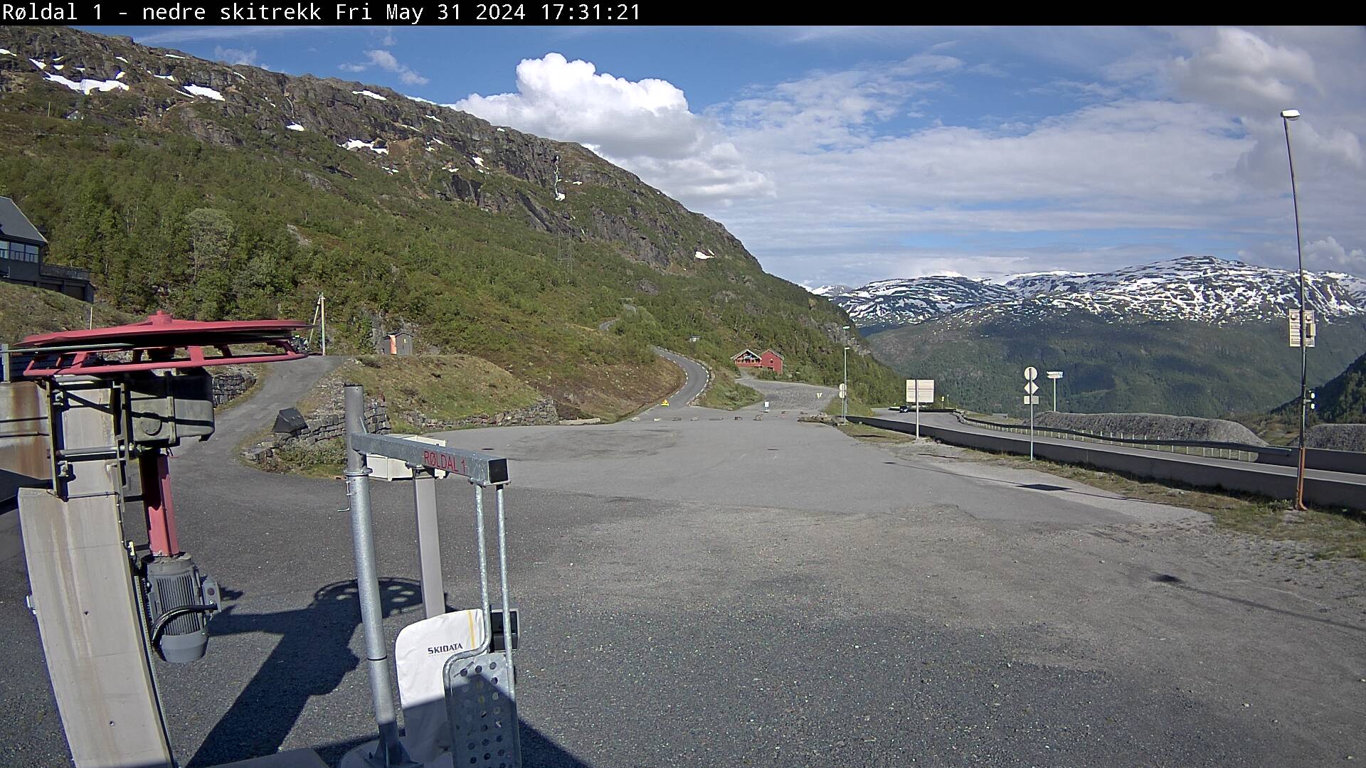 Webcam Røldal skisenter, Odda, Hordaland, Norwegen