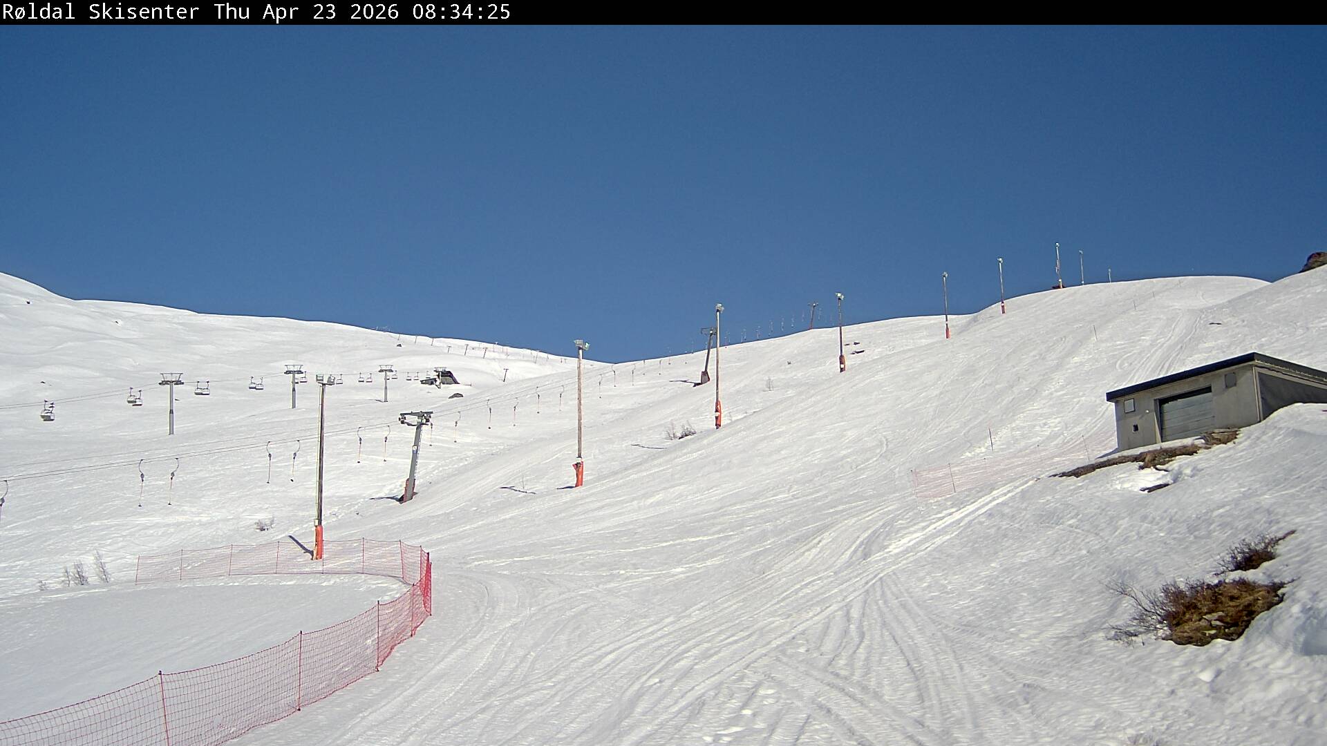 Webcam Røldal skisenter, Odda, Hordaland, Norwegen