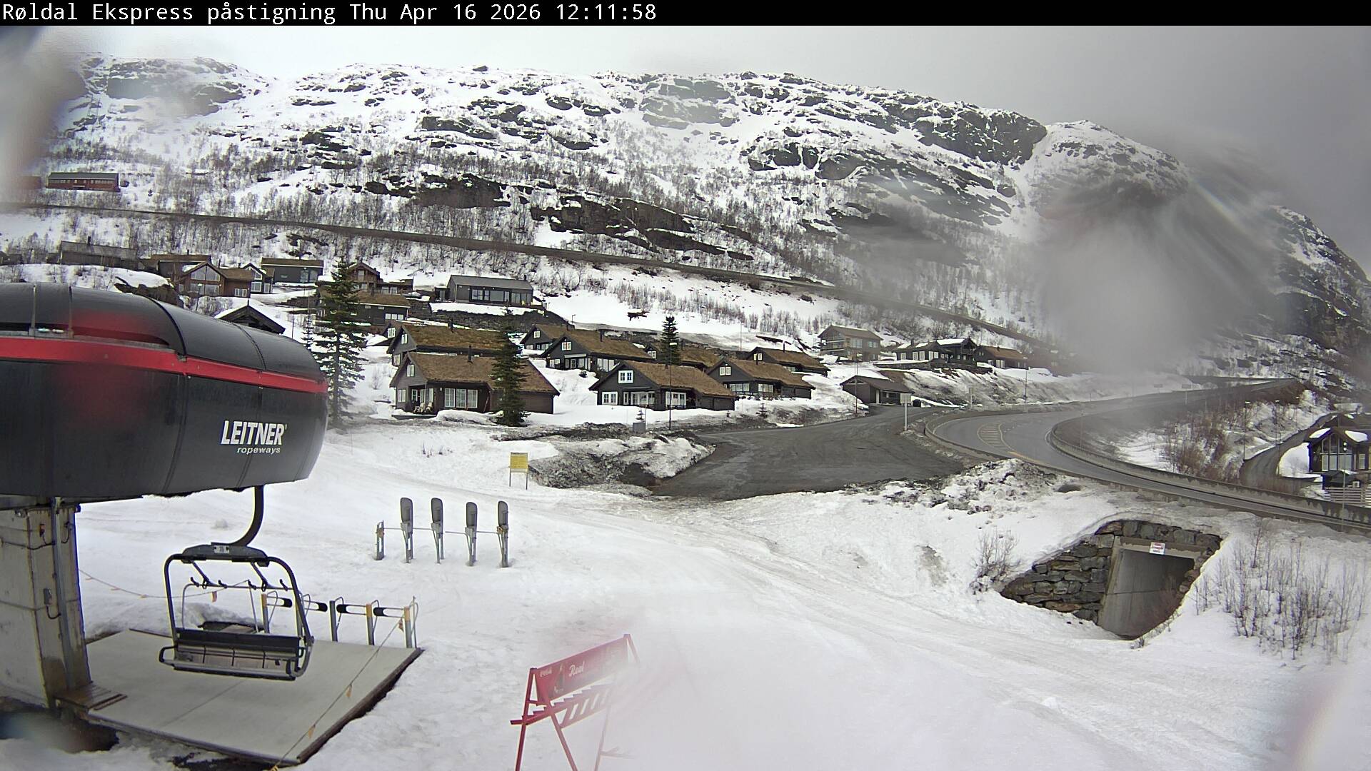 Webcam Røldal skisenter, Odda, Hordaland, Norwegen
