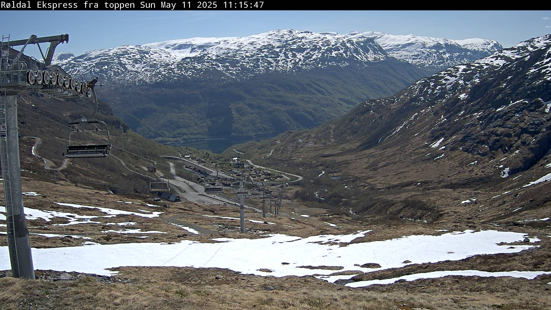 Webcam Røldal skisenter, Odda, Hordaland, Norwegen