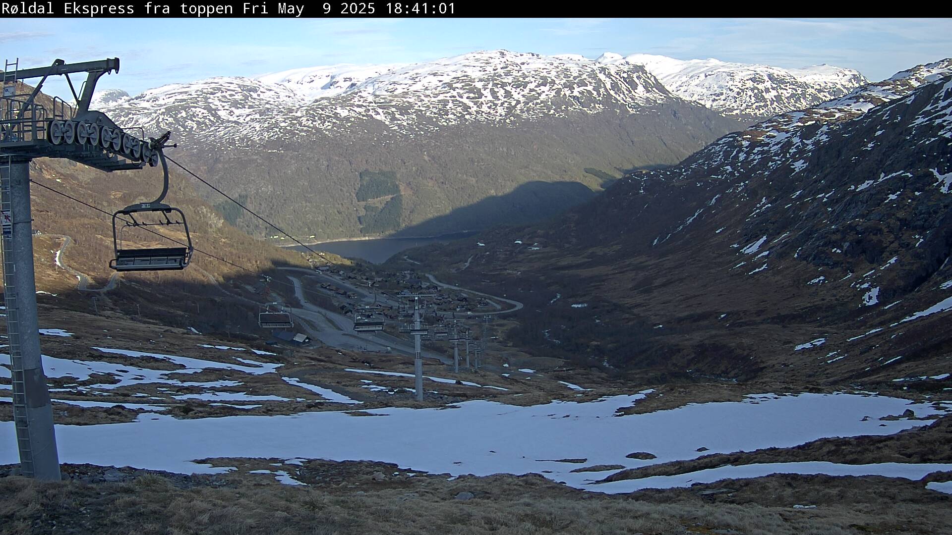 Webcam Røldal skisenter, Odda, Hordaland, Norwegen